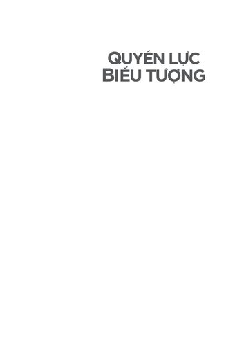 Quyền Lực Biểu Tượng