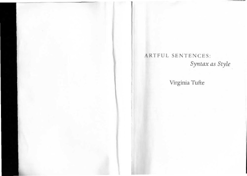 Artful Sentences: Syntax as Style