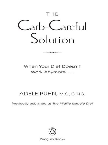 The Carb-Careful Solution: When Your Diet Doesn't Work Anymore…