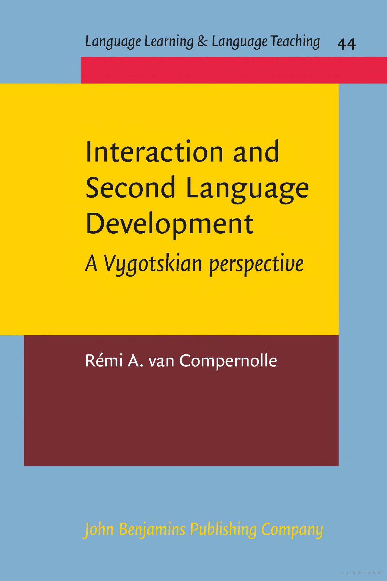 Interaction and Second Language Development:  A Vygotskian perspective