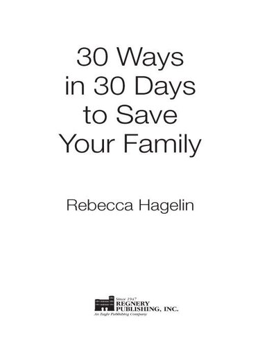 30 Ways in 30 Days to Save Your Family