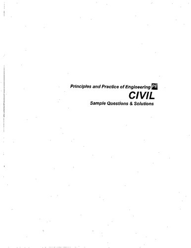Principle and Practice of Civil Engineering Sample Questions