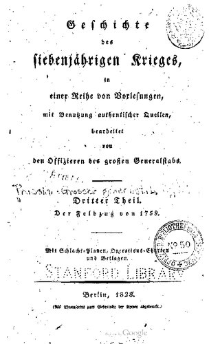 Der Feldzug von 1759