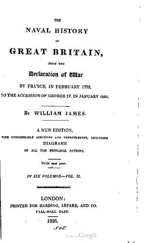 The Naval History of Great Britain, from the declaration of war by France in 1793 to the accession of George IV.