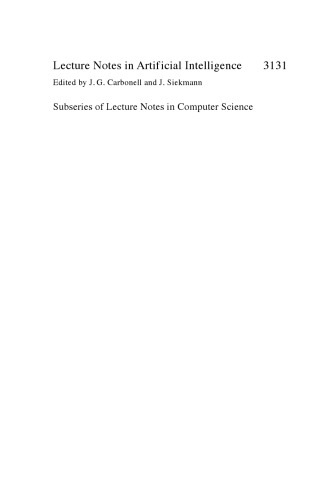 Modeling Decisions for Artificial Intelligence: First International Conference, MDAI 2004, Barcelona, Spain, August 2-4, 2004. Proceedings