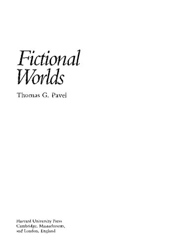 Fictional Worlds