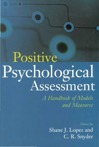 Positive Psychological Assessment: A Handbook of Models and Measures