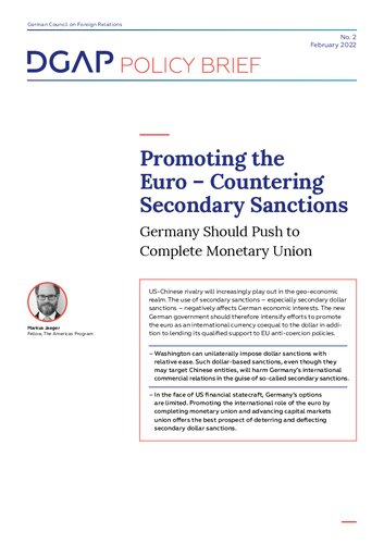 Promoting the Euro – Countering Secondary Sanctions