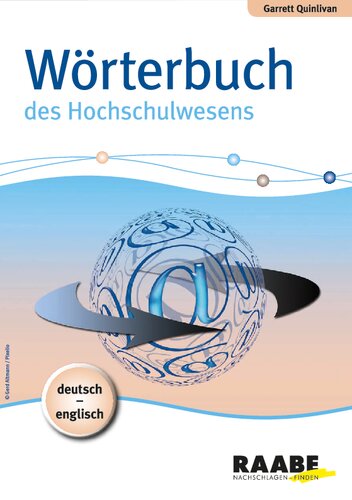 Wörterbuch des Hochschulwesens: Deutsch-Englisch