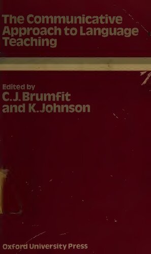 The communicative approach to language teaching