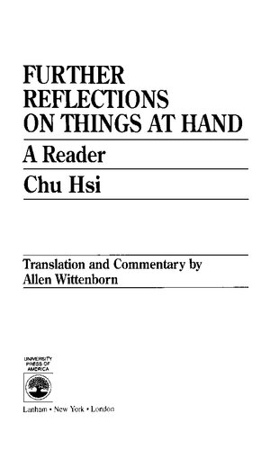Further Reflections on Things at Hand: A Reader