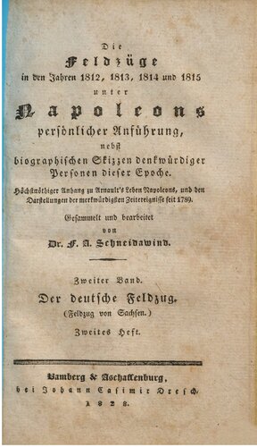 Der deutsche Feldzug (Feldzug in Sachsen)