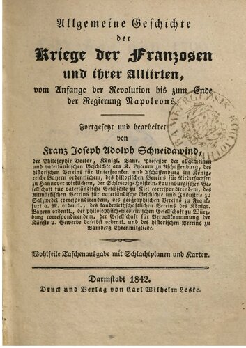 Die Feldzüge von 1799 in der Schweiz und in Deutschland