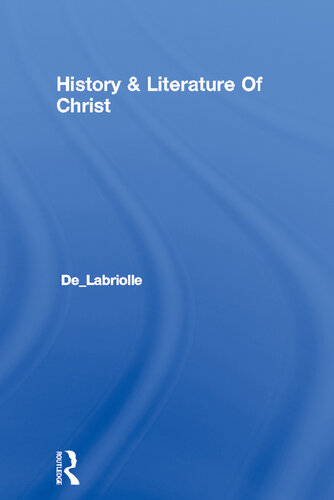 History Literature Of Christ