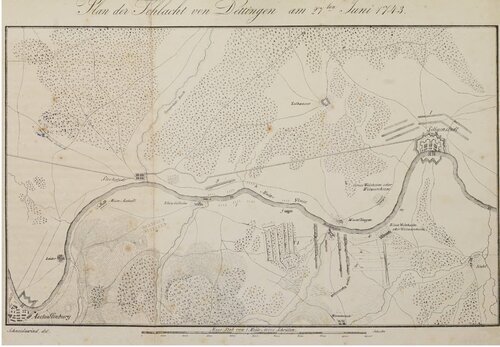 Die Schlacht von Dettingen mit ihren Vorgängen