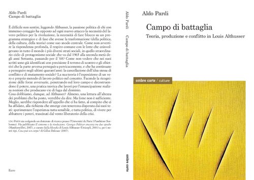 Campo di battaglia. Produzione, trasformazione e conflitto in Louis Althusser
