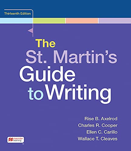 The St. Martin's Guide to Writing