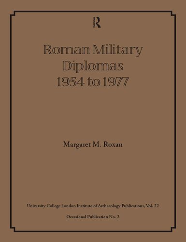 Roman Military Diplomas 1954 to 1977