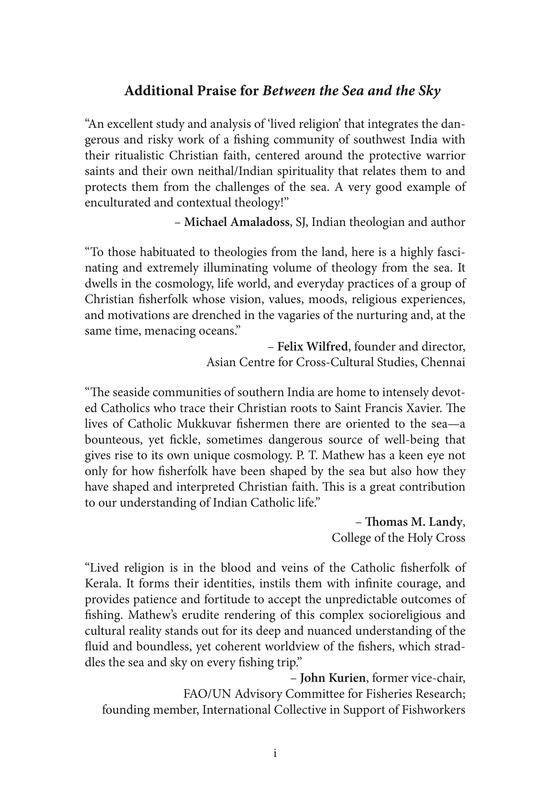 Between the Sea and the Sky: Lived Religion on the Seashore