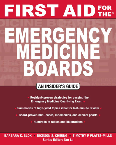 First Aid for the Emergency Medicine Boards 