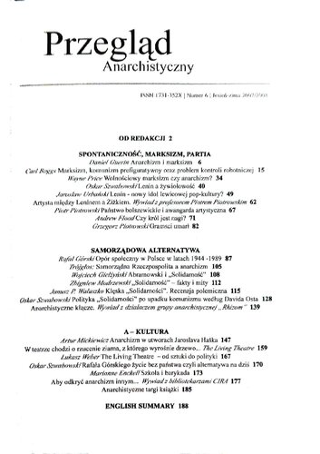 Przegląd Anarchistyczny  Przegląd Anarchistyczny nr 6 (jesień-zima) / 2007/2008