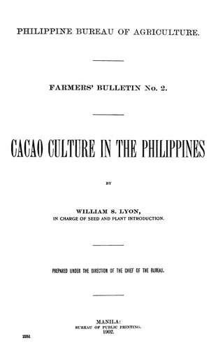 Cacao Culture in the Philippines