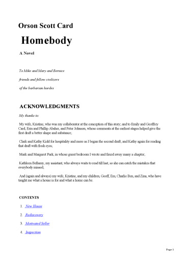 Homebody: A Novel