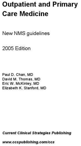 Outpatient and Primary Care Medicine