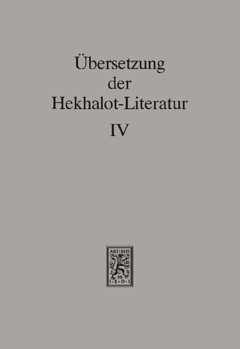 Übersetzung der Hekhalot-Literatur IV. §§ 59–8985