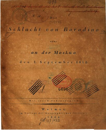 Die Schlacht von Borodino oder an der Moskwa den 7. September 1812