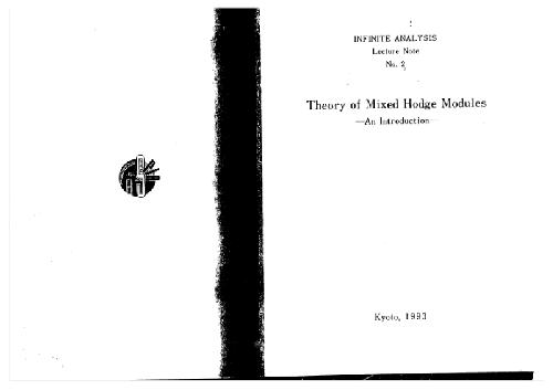 Theory of mixed Hodge modules
