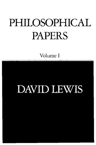 Philosophical Papers (Volume 1)