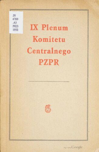 IX Plenum Komitetu Centralnego PZPR