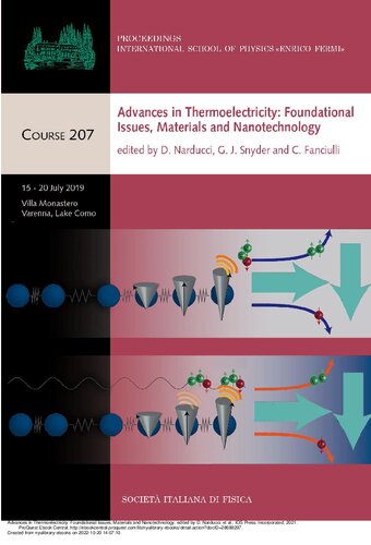 Advances in Thermoelectricity: Foundational Issues, Materials and Nanotechnology