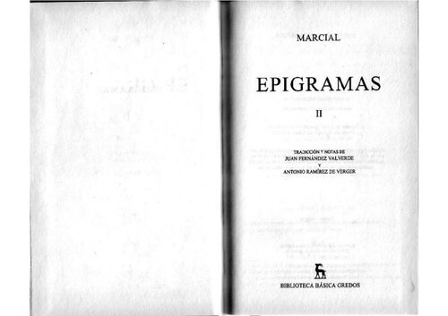 MARCIAL EPIGRAMAS II GREDOS 237