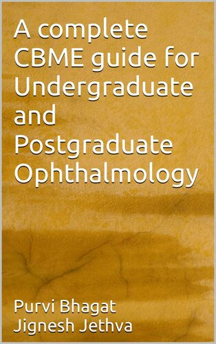 A complete CBME guide for Undergraduate and Postgraduate Ophthalmology