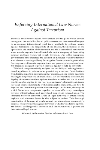 Enforcing International Law Norms Against Terrorism 