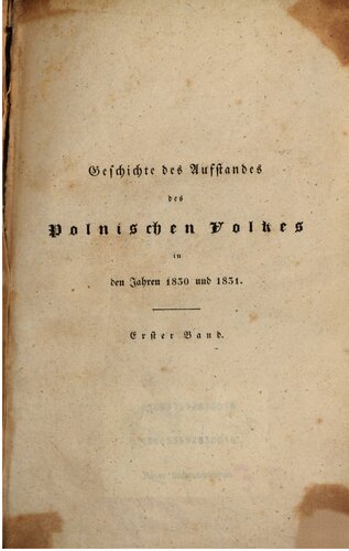 Geschichte des Aufstandes des polnischen Volkes in den Jahren 1830 und 1831