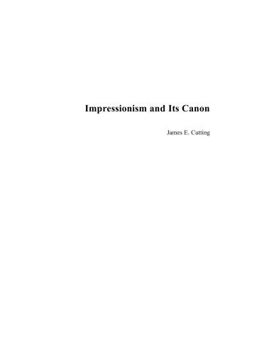Impressionism and Its Canon