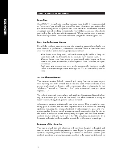 First Aid Obstetrics and Gynecology Clerkship