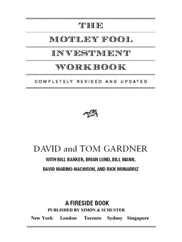 The Motley Fool Investment Workbook