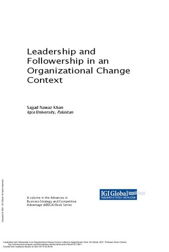 Leadership and Followership in an Organizational Change Context