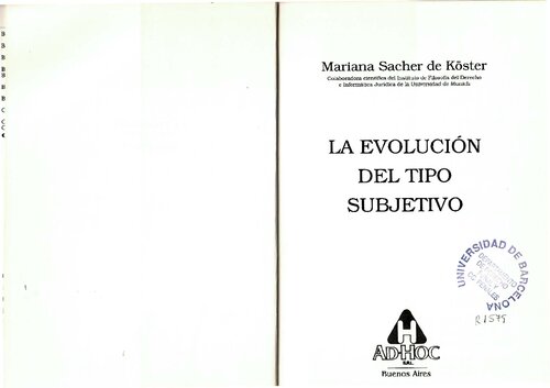 la evolucion del tipo subjetivo