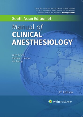 Manual of Clinical Anesthesiology, 2E (South Asian Edition)