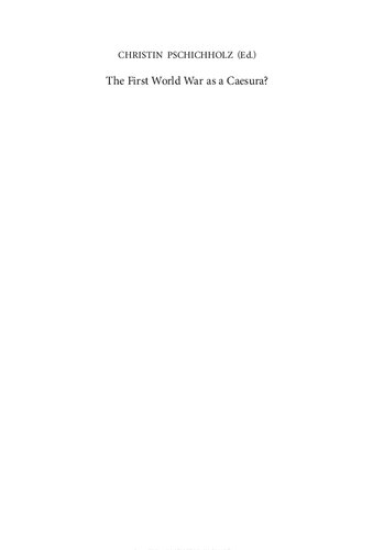 The First World War as a Caesura? Demographic Concepts, Population Policy, and Genocide in the Late Ottoman, Russian, and Habsburg Spheres