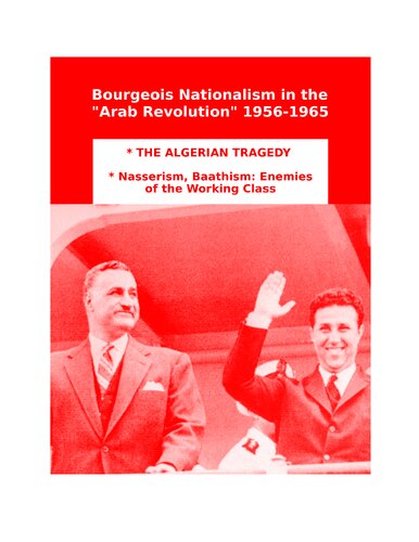 Bourgeois Arab Nationalism in the 