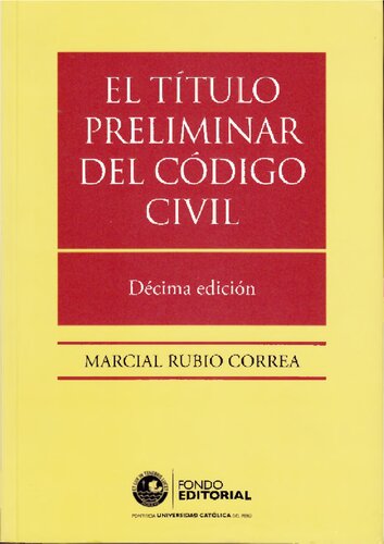 El titulo preliminar del código civil