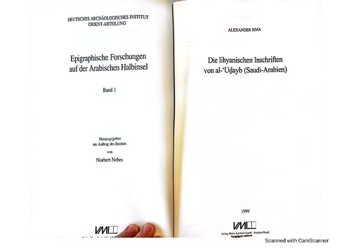 Die lihyanischen Inschriften von al-ʻUd̲ayb (Saudi-Arabien)