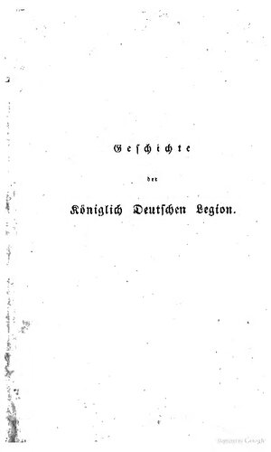 Geschichte der Königlich Deutschen Legion