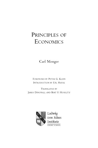 PRINCIPLES OF ECONOMICS